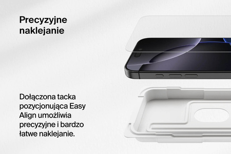 Belkin Szkło na iPhone 16 Pro Max, Tempered Glass, z aplikatorem (OVA160HQ)