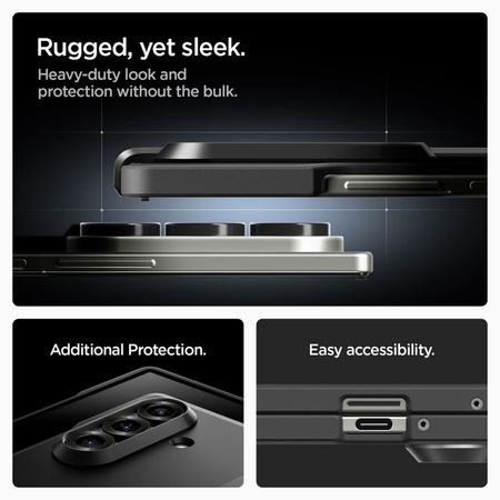 Spigen Tough Armor Pro Mag MagSafe - Etui do Samsung Galaxy Z Fold 7 (Black) (ACS09549)
