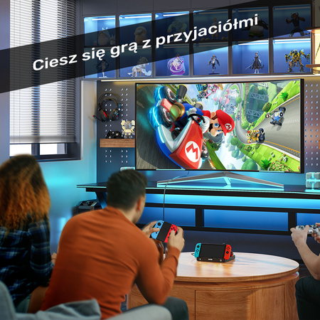 Unitek stacja ładująca Switch z przełącznikiem i czytnikiem kart do gier (G1005ABK01)