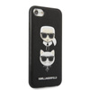 Karl Lagerfeld Saffiano Karl & Choupette Heads - Etui iPhone SE 2022 / SE 2020 / 8 / 7 (czarny) (KLHCI8SAKICKCBK)