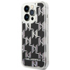 Karl Lagerfeld Monogram Liquid Glitter - Etui iPhone 14 Pro Max (czarny) (KLHCP14XLMNMK)