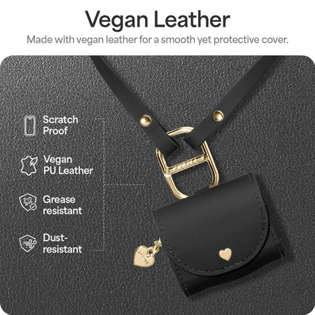 Spigen Cyrill Mini Bag - Etui z paskiem do Apple AirPods 4 (Czarny) (ACS08651)