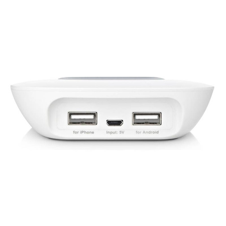 Budi - Ładowarka bezprzewodowa Qi oraz + porty USB (Biały) (BDG3A2000W)
