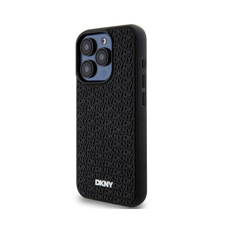 DKNY 3D Rubber Repeat Pattern - Etui iPhone 15 Pro Max (czarny) (DKHCP15X3DRPWK)