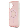 Guess IML Rhinestones MagSafe - Etui iPhone 16 (różowy) (GUHMP16SPFTDTEP)