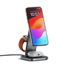 Satechi 3-in-1 Foldable Charging Stand - składana podstawka ładująca Qi2 do trzech urządzeń (US,CAN,EU,UK) Gwiezdna szarość(ST-Q31FM-EA)