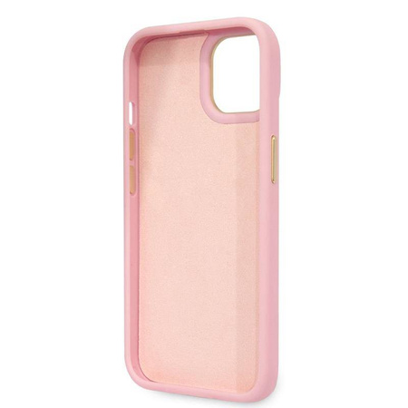Guess Croco Collection - Etui iPhone 14 Plus (różowy) (GUHCP14MHGCRHP)