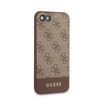 Guess 4G Bottom Stripe Collection - Etui iPhone SE 2020 / 8 / 7 (brązowy) (GUHCI8G4GLBR)
