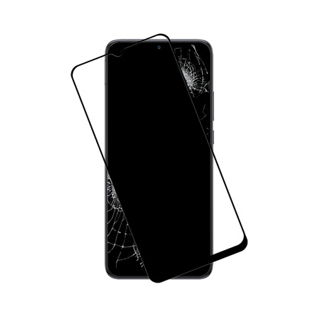 Crong 7D Nano Flexible Glass – Niepękające szkło hybrydowe 9H na cały ekran Xiaomi Redmi 10C (CRG-7DNANO-XRMI10C)