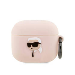 Karl Lagerfeld Silicone NFT Karl Head 3D - Etui AirPods 3 (różowy) (KLA3RUNIKP)