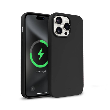 Crong Color Cover Magnetic - Etui iPhone 15 Pro MagSafe (czarny) (CRGCOLRMIP1561PBLK)