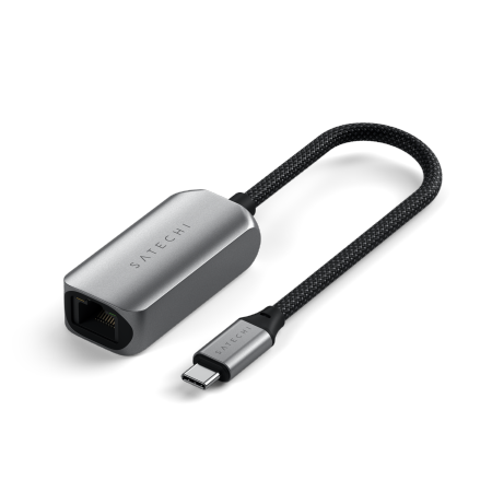 Satechi Ethernet Adapter - adapter USB-C 2.5 do Ethernet - gwiezdna szarość  (ST-AE25M)