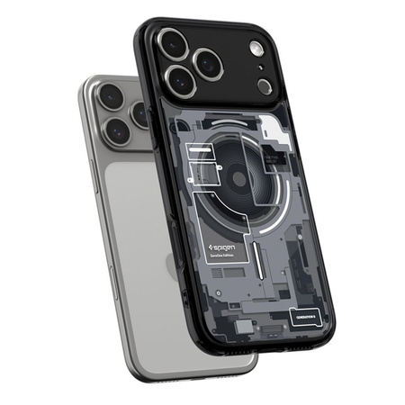 Spigen Ultra Hybrid Mag MagSafe - Etui do iPhone 17 Pro (Zero One Black) (ACS10353)