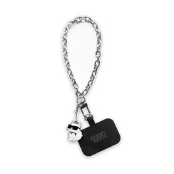 Karl Lagerfeld Universal Hand Strap Choupette – Smyczka / zawieszka do telefonu (srebrny) (KLUCHCSKPK)