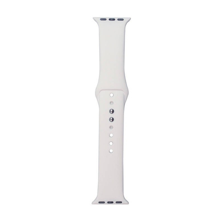Crong Liquid - Pasek do Apple Watch 38/40/41/42 mm (biały) (CRG-40LQB-WHI)