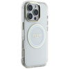 Guess IML Metal Colored Circle Classic Logo MagSafe - Etui do iPhone 16 Pro Max (biały) (GUHMP16XHTDRCEDH)
