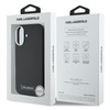 Karl Lagerfeld FW Metal Plate MagSafe - Etui iPhone 16 Plus (czarny) (KLHMP16MPGMSRPK)