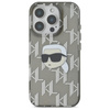 Karl Lagerfeld IML Karl Head Electroplated - Etui iPhone 16 Pro (czarny) (KLHCP16LHKLPKHK)