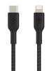 Belkin kabel pleciony USB-C/Lightning 1M - czarny (CAA004BT1MBK)