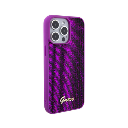 Guess Disco Metal Script - Etui iPhone 15 Pro Max (fuksja) (GUHCP15XPMSDGSF)