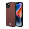 BMW Leather Diamond Pattern - Etui iPhone 14 (burgundowy) (BMHCP14S22RFGR)