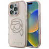 Karl Lagerfeld IML Rhinestones Karl Head - Etui do iPhone 16 Pro (różowy) (KLHCP16LHKHDCELP)