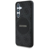 Guess 4G Round Patch Classic Logo MagSafe - Etui do Samsung Galaxy S25+ (czarny) (GUHMS25MP4PGRSGK)
