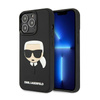 Karl Lagerfeld 3D Rubber Karl's Head - Etui iPhone 13 Pro (czarny) (KLHCP13LKH3DBK)