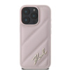 Karl Lagerfeld Quilted Signature - Etui iPhone 16 Pro (różowy) (KLHCP16LPQDSMGP)