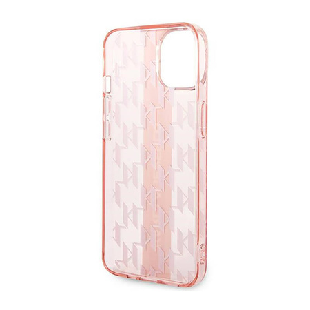 Karl Lagerfeld Mono Vertical Stripe - Etui iPhone 14 Plus (różowy) (KLHCP14MHKLSPCP)