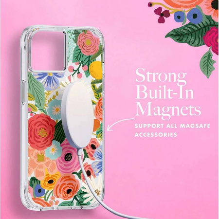 Rifle Paper Clear MagSafe - Etui iPhone 14 Plus (Garden Party Blush) (RP049426)