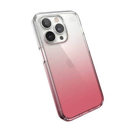 Speck Presidio Perfect-Clear + Ombre - Etui iPhone 14 Pro z powłoką MICROBAN (Clear / Vintage Rose Fade) (150151-9509)