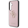 Guess Grained Big 4G Logo Small Classic Logo - Etui do Samsung Galaxy S25 (różowy) (GUHCS25SPGT4MBP)