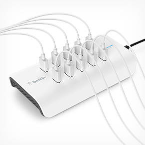 Belkin hub 10x Port 2.4A USB ładowarka  (B2B139VF)