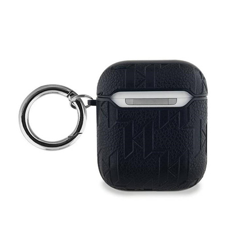 Karl Lagerfeld Monogram Choupette Head - Etui AirPods 1/2 gen (czarny) (KLA2PGCHPK)