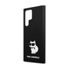 Karl Lagerfeld Silicone Choupette - Etui Samsung Galaxy S24 Ultra (czarny) (KLHCS24LSNCHBCK)