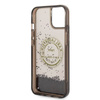 Karl Lagerfeld Liquid Glitter Round RSG Logo Case - Etui iPhone 14 (czarny) (KLHCP14SLCRSGRK)