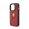 Ferrari Twist Metal Logo - Etui iPhone 15 Pro (czerwony) (FEHCP15LPTWR)