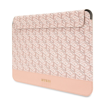 Guess GCube Stripes Computer Sleeve - Etui na notebooka 14" (Różowy) (GUCS14HGCFSEP)