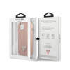 Guess Saffiano Triangle Logo Case – Etui iPhone 14 Plus (różowy) (GUHCP14MPSATLP)