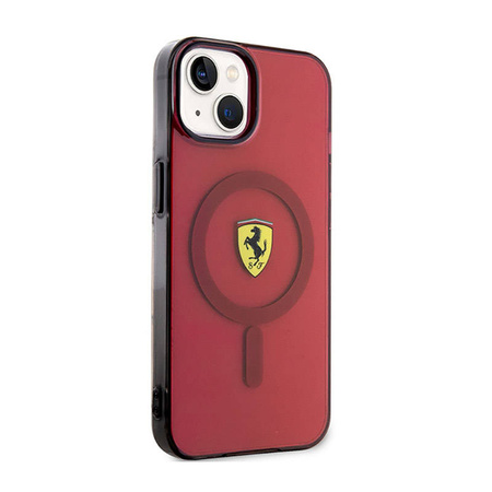 Ferrari Translucent MagSafe - Etui iPhone 14 (Czerwony) (FEHMP14SURKR)