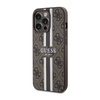 Guess 4G Printed Stripes MagSafe - Etui iPhone 13 Pro Max (Brązowy) (GUHMP13XP4RPSW)