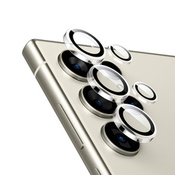 Crong Lens Ring - Szkło hartowane na obiektyw aparatu Samsung Galaxy S24 Ultra (przezroczysty) (CRG-LRSGS24U-CLR)