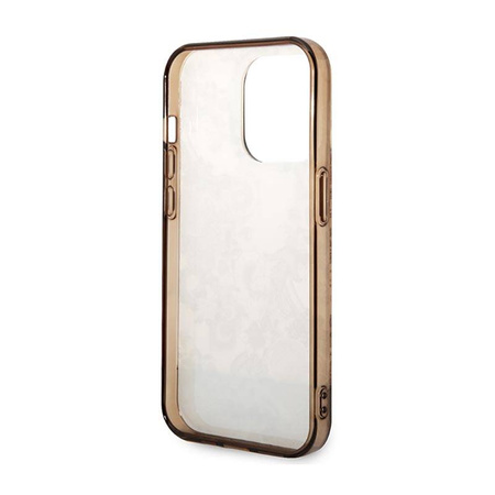 Guess Porcelain Collection - Etui iPhone 14 Pro (ochre) (GUHCP14LHGPLHC)