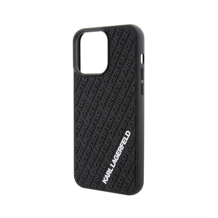 Karl Lagerfeld 3D Rubber Multi Logo - Etui iPhone 15 Pro Max (czarny) (KLHCP15X3DMKRLK)