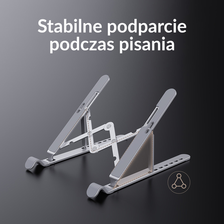 Orico Podstawka pod laptop max 17" składana aluminium (PFB-A2-SV-BP)