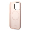 Karl Lagerfeld Silicone NFT Ikonik MagSafe - Etui iPhone 14 Pro Max (różowy) (KLHMP14XSNIKBCP)