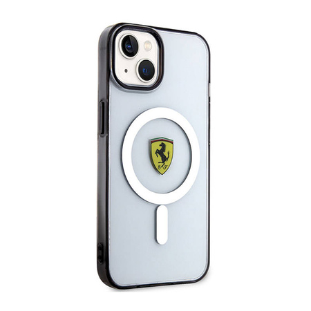Ferrari Outline Magsafe - Etui iPhone 14 (Przezroczysty) (FEHMP14SURKT)