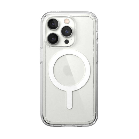Speck Gemshell + MagSafe - Etui do iPhone 14 Pro z połowką MICROBAN (Clear) (150160-5085)