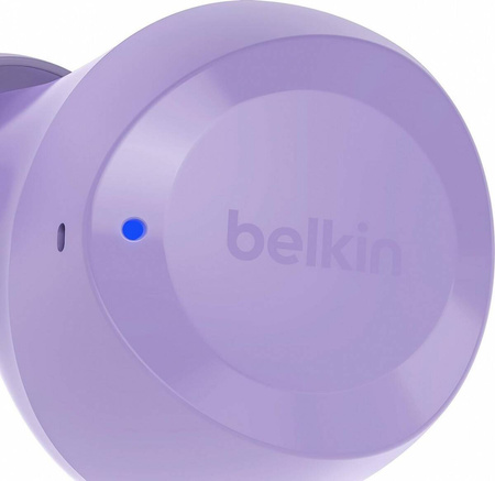Belkin SOUNDFORM BoltTrue Wireless Earbuds - Lavender Słuchawki bezprzewodowe (AUC009BTLV)